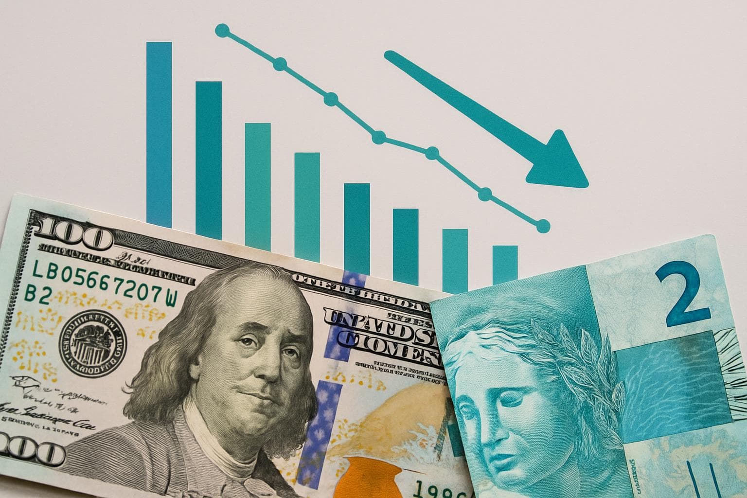 Imagem de destaque: Dólar recua levemente após comentários do presidente do BC sobre Selic