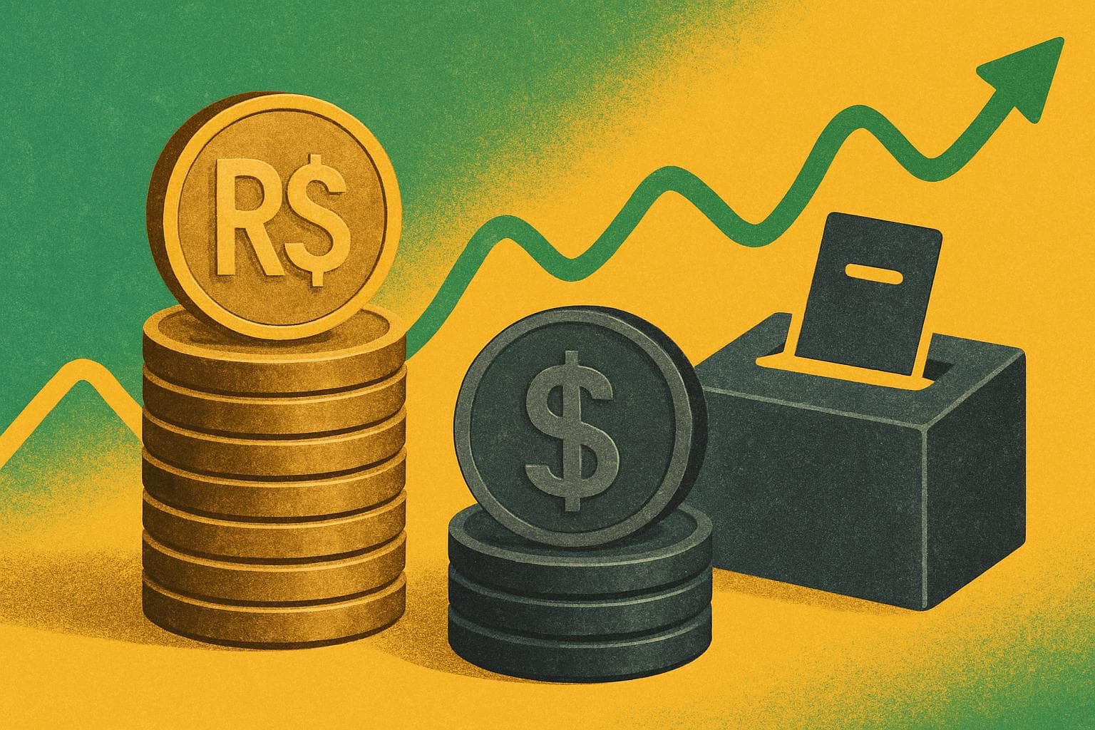 Imagem de destaque: Eleição 2026 mantém dólar volátil mesmo com fluxo externo favorável