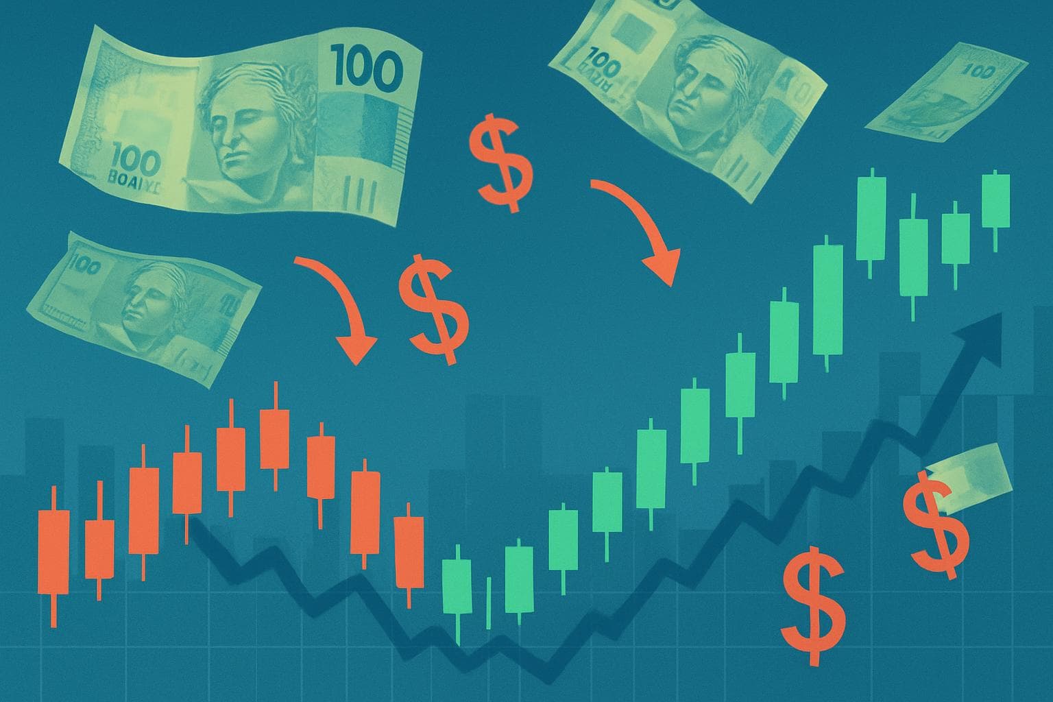 Imagem de destaque: Ibovespa fecha em leve alta após Copom manter Selic; dólar cai a R$ 5,40
