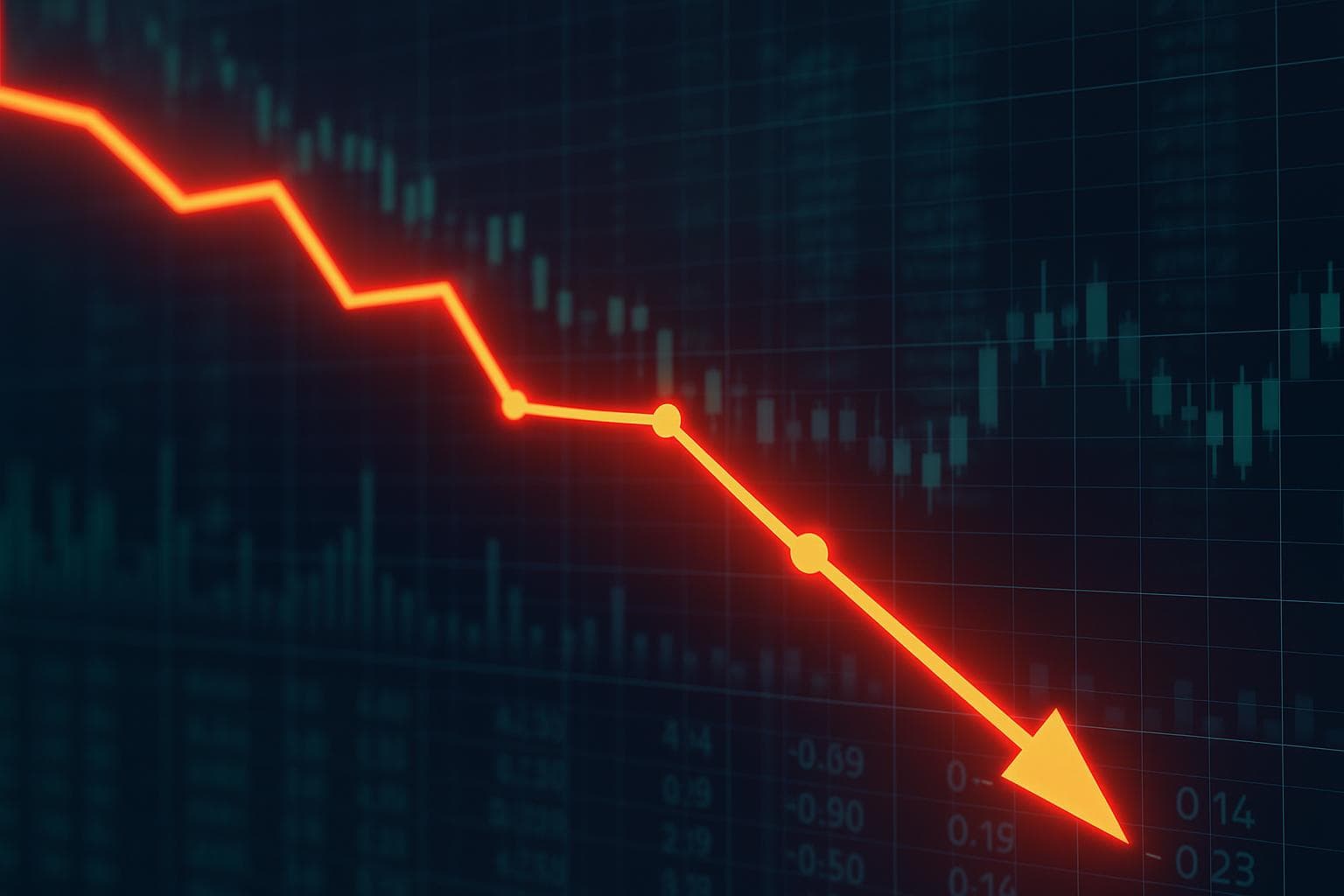 Imagem de destaque: Ibovespa despenca 2,4% com pressão de Petrobras e bancos; Vale evita tombo pior