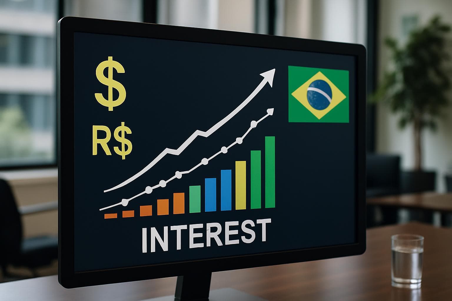 Imagem de destaque: Juros futuros disparam em meio a tensão política, apesar de alívio do Fed