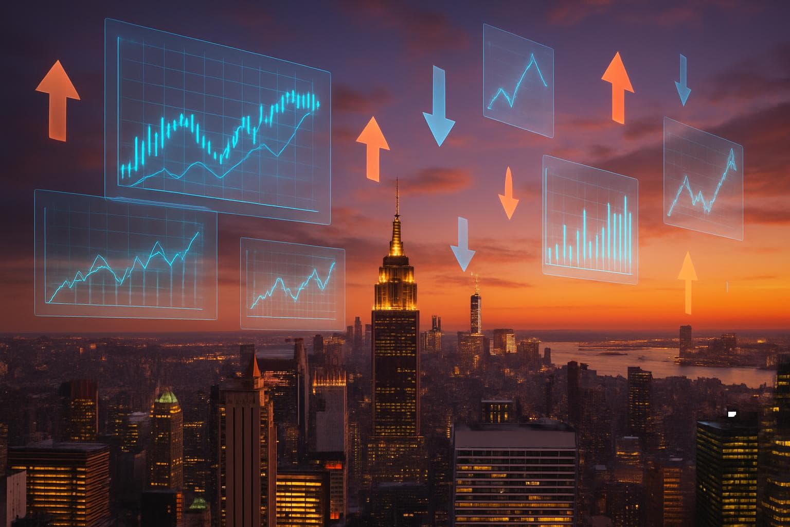 Imagem de destaque: Futuros dos EUA recuam antes do payroll e geram cautela em Wall Street
