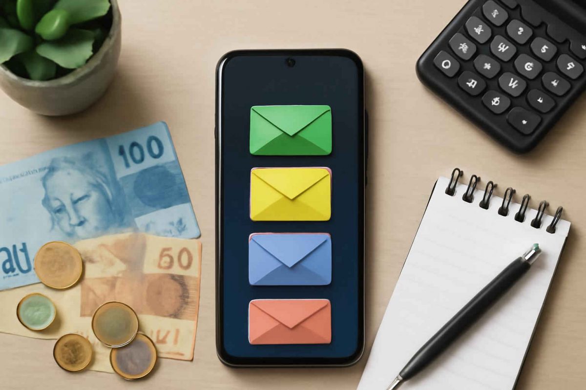 Como implementar o método de envelopes digitais para organizar seu orçamento