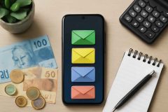 Como implementar o método de envelopes digitais para organizar seu orçamento