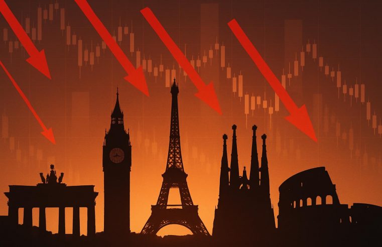 Bolsas europeias recuam com temores de bolha em IA e dados econômicos mistos