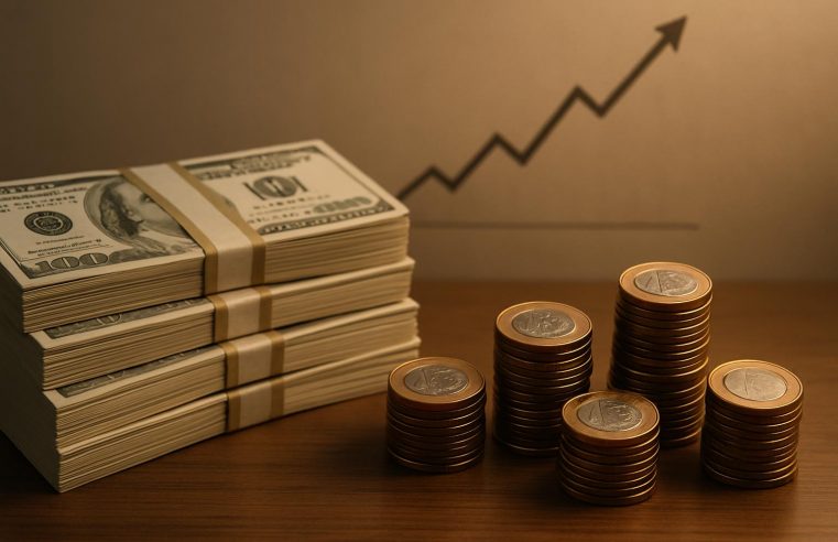 Dólar se aproxima de R$ 5,50 impulsionado por cenário político e dados de inflação nos EUA