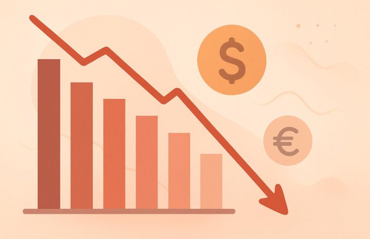 Dólar recua e segue movimento global após dados de atividade fracos