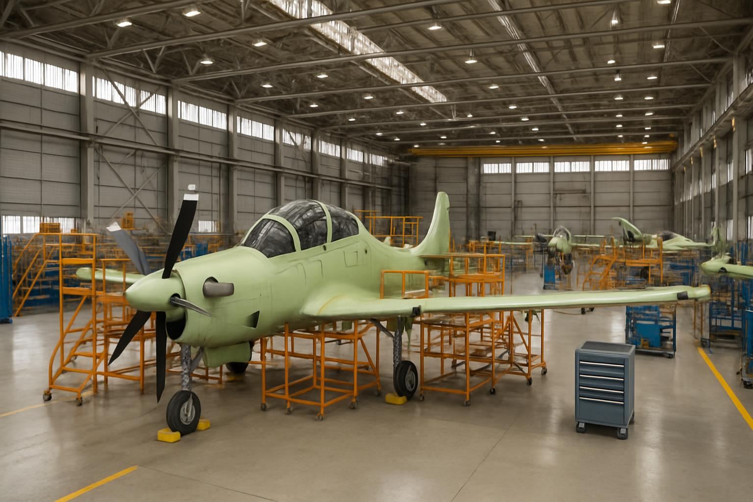 Embraer e Portugal avançam em estudo para linha de montagem de Super Tucanos
