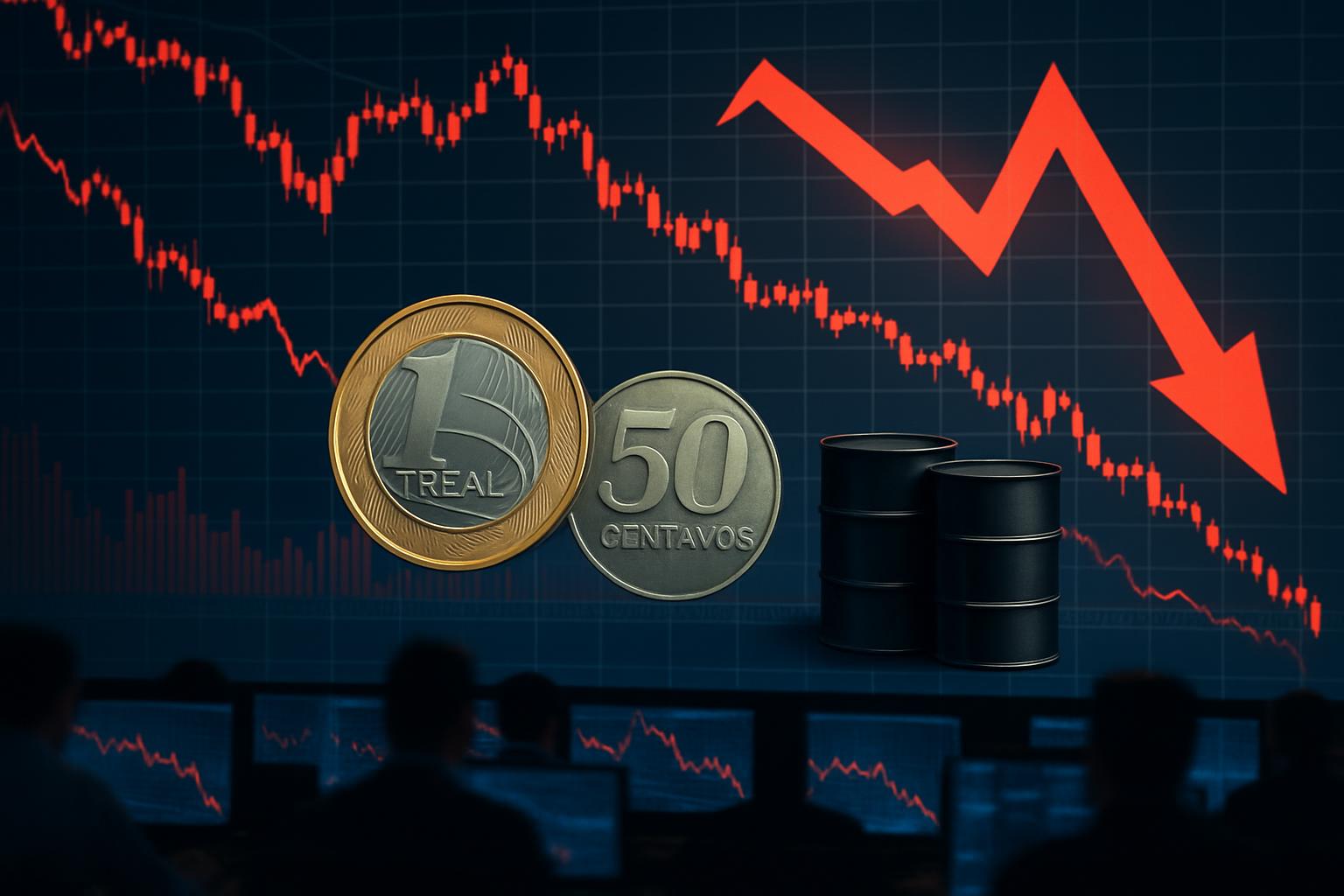 Ibovespa cai 2,4% com ata do Copom austera e recuo do petróleo; dólar fecha a R$ 5,46