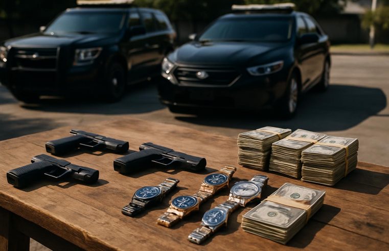 Nova fase da PF no INSS: apreensão de armas, carros de luxo e relógios em operação contra fraudes