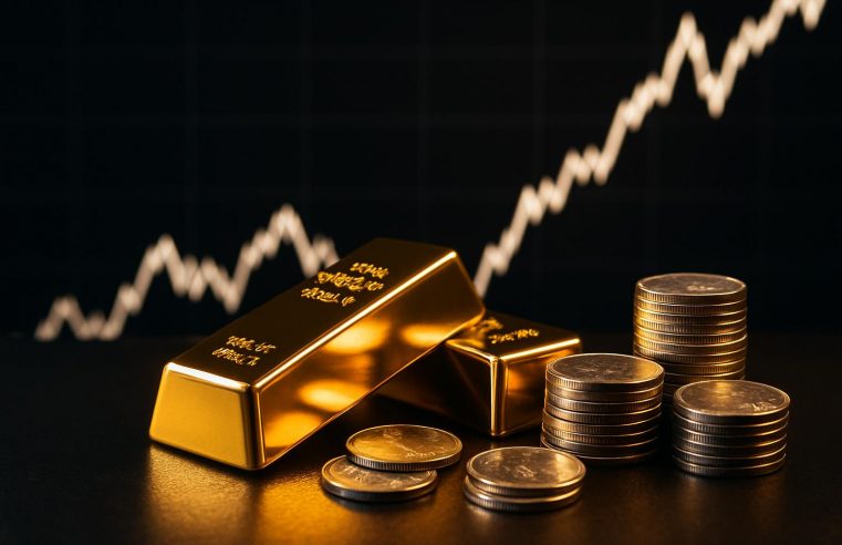 Busca por segurança impulsiona ouro; prata salta 5% e bate recorde histórico