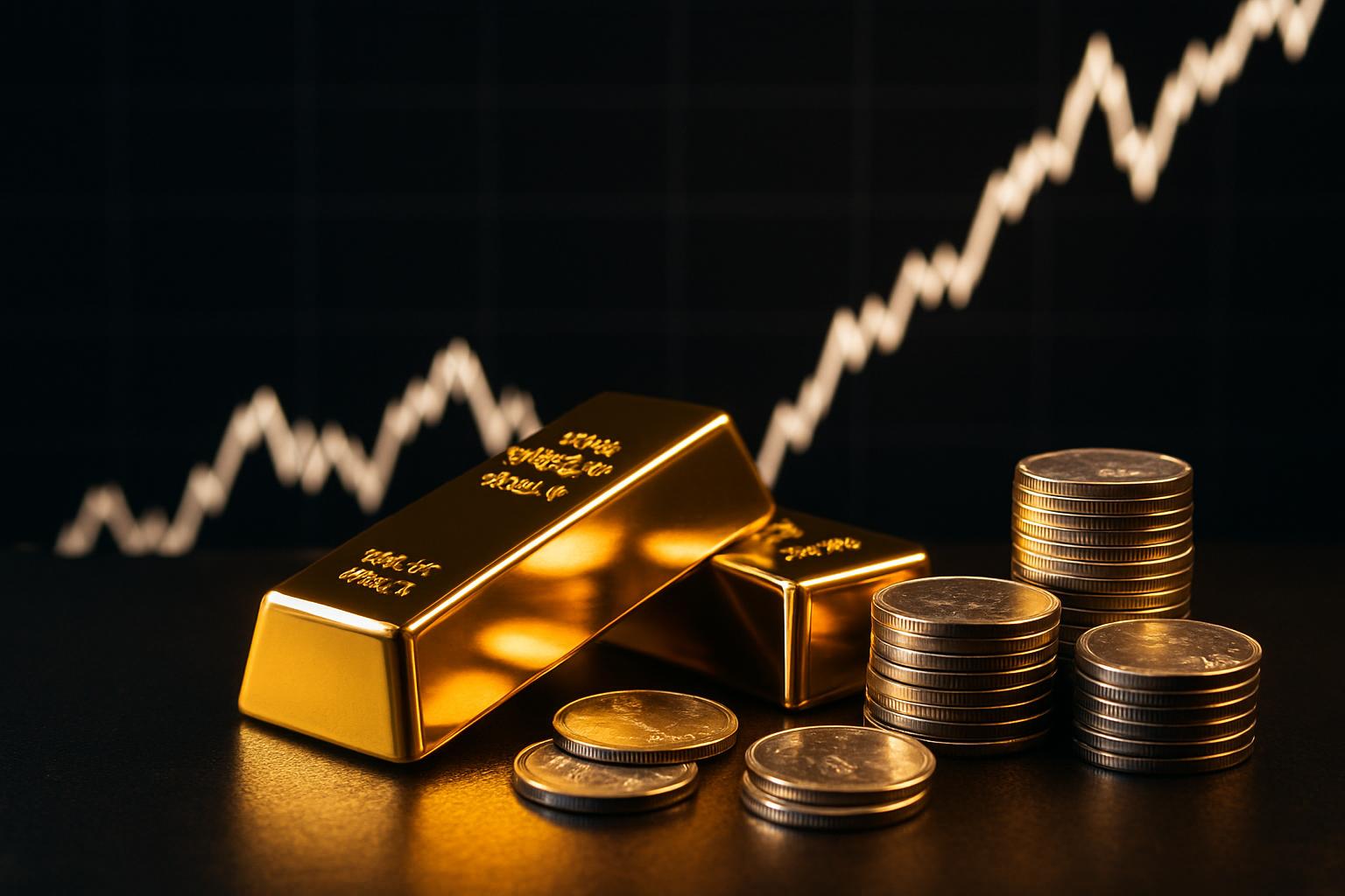 Busca por segurança impulsiona ouro; prata salta 5% e bate recorde histórico
