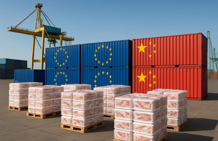 China corta tarifas de carne suína da UE para até 4,9% após 18 meses de investigação
