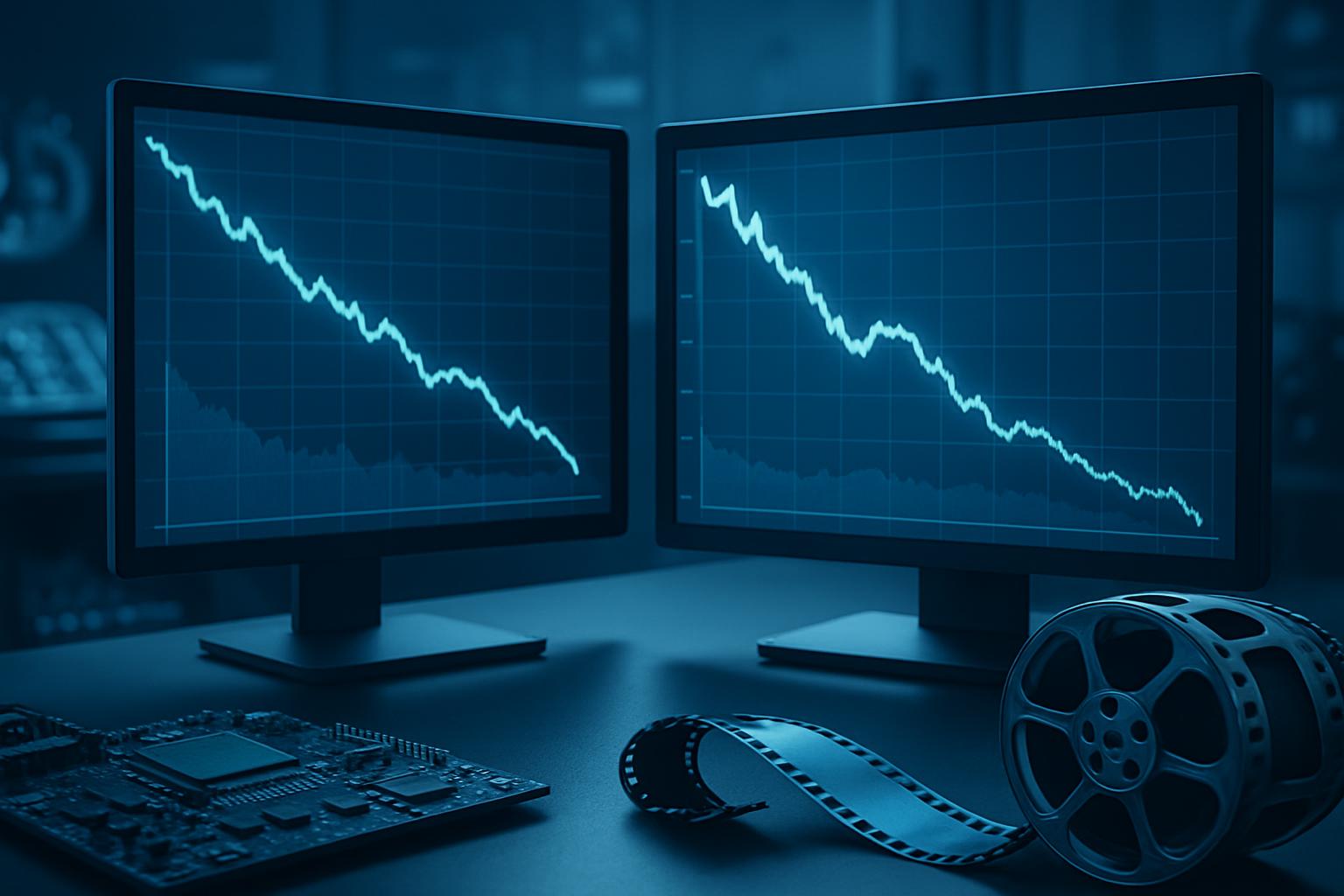 Mercado americano recua com forte queda de tecnologia e embate entre Netflix e Paramount