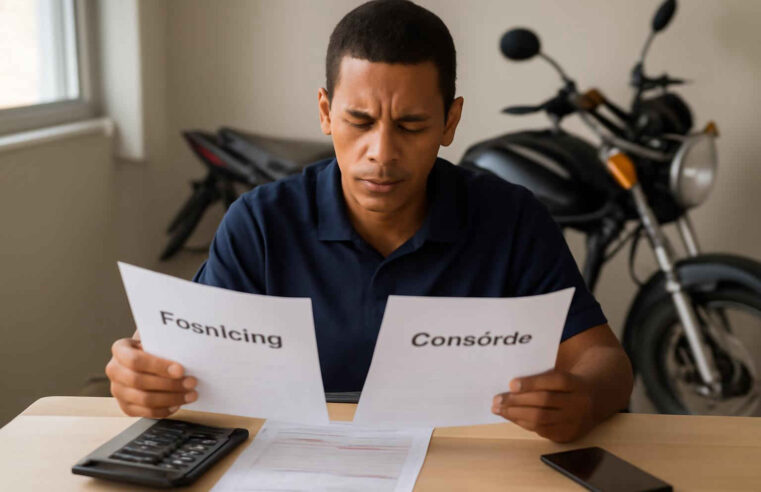 Financiamento ou consórcio para comprar moto de trabalho: como escolher a opção com menor risco para o seu orçamento